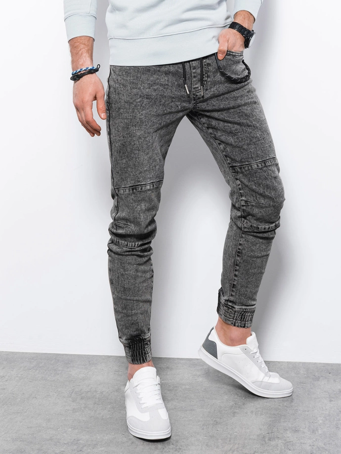 Pantaloni joggers barbati - negru P1056