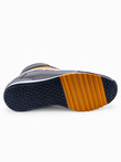 Pánske sneakers topánky - námornícka/žltá T358