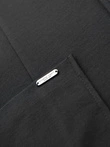 Men's SLIM knit jacket with subtle texture - graphite V1 OM-BLZB-0101