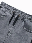 Pantaloni scurti din denim barbati - gri W363