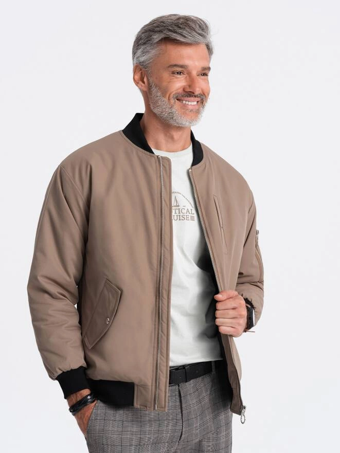 Geaca mid-season pentru barbati - bej C516