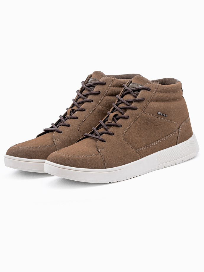 Men's casual sneakers - brown T418