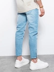 Vyriškos džinsinės kelnės - šviesus indigo P1028