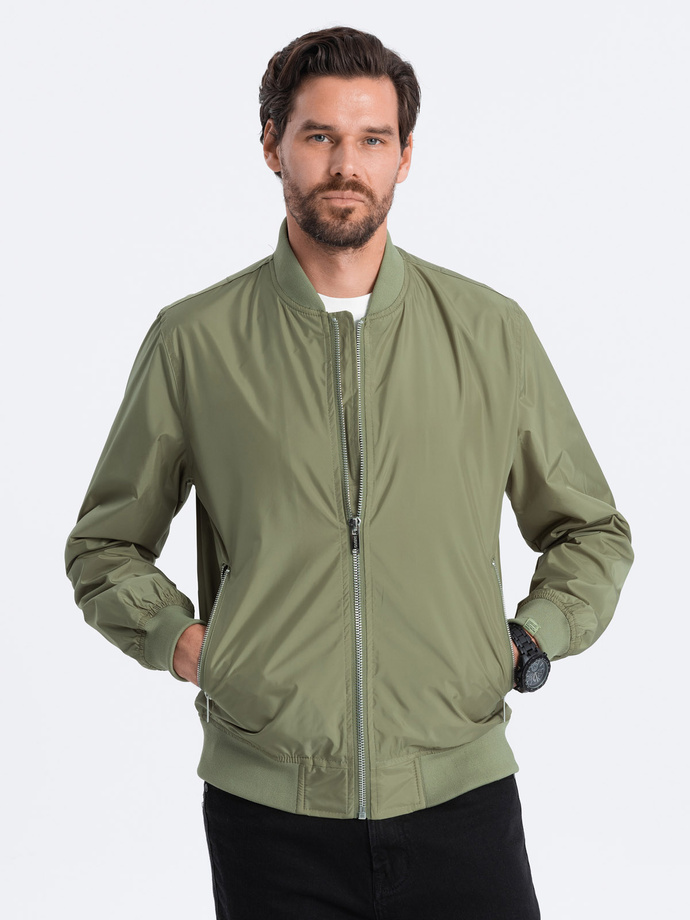 Jacheta bomber mid-season barbati - verde C439