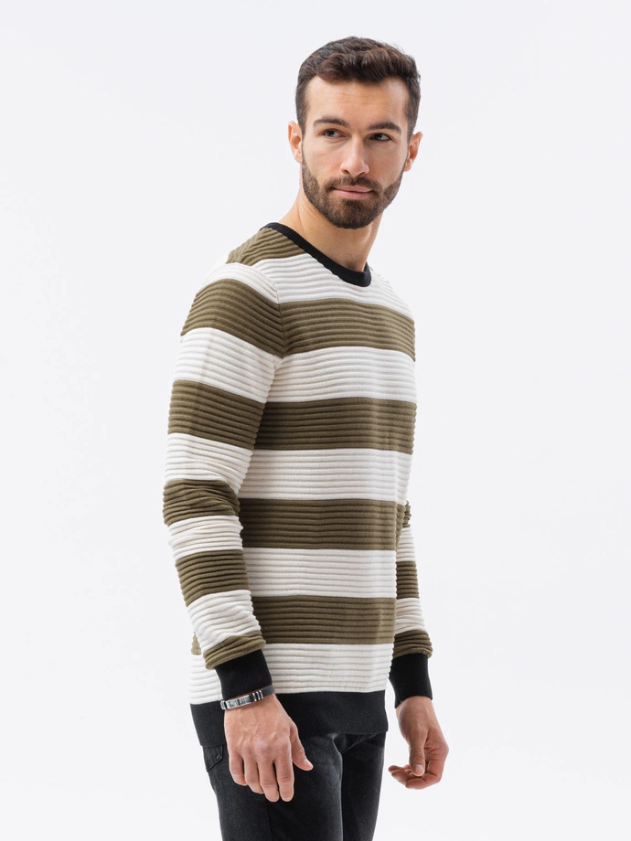 Men's sweater - olive E189