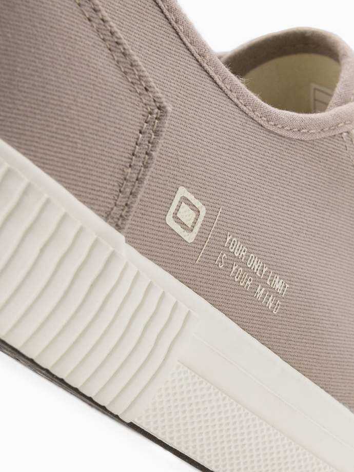 Pánské nízké tenisky BASIC classic - popel V1 OM-FOTL-0145