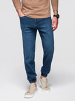 Pánske džínsové nohavice JOGGERS s klasickým strihom - modré V2 OM-PADJ-0265