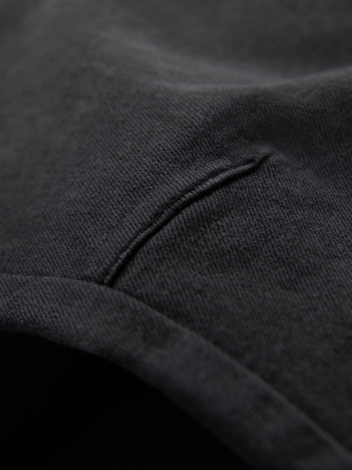 Pantaloni JOGGERS din denim cu efect de spălare pentru bărbați - gri V3 OM-PADJ-0267