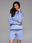 Unisex sweatshirt with hood and pockets - lavender V9 OU-SNBC-0105