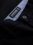Vyriškos SLIM FIT plonos tekstūros chino kelnės - juodos V5 OM-PACP-0190