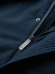 Men's long seasonal outdoor style jacket - navy blue V2 OM-JALJ-0202
