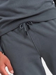 Set de hanorace din bumbac pentru bărbați BASIC hanorace + pantaloni de jogging - grafit V11 Z84