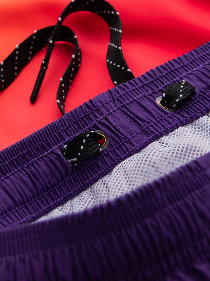 Vyriškos maudymosi kelnės su ombre efektu - oranžinės spalvos V17 OM-SRBS-0125