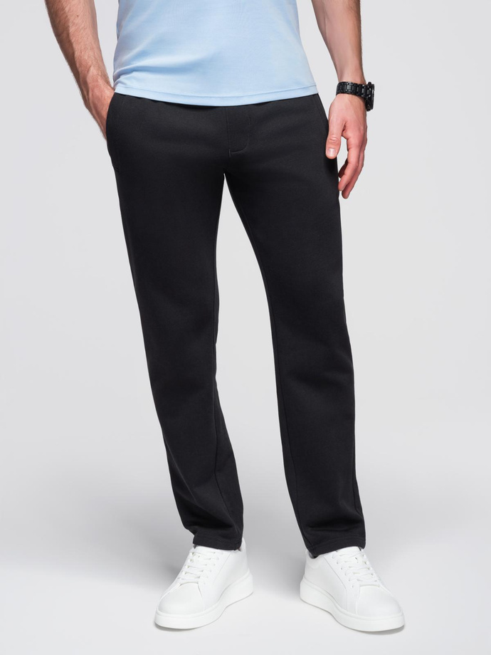 Men's sweatpants with unlined leg - black V5 OM-PABS-0206