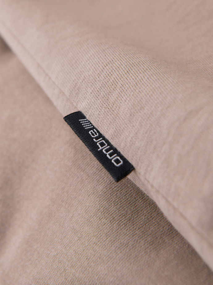 Classic BASIC men's cotton T-shirt - sand V11 OM-TSBS-0236
