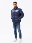 Men's winter jacket - dark blue C546