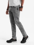 Vyriškos džinsinės kelnės SLIM FIT - pilkos V4 OM-PADP-0110
