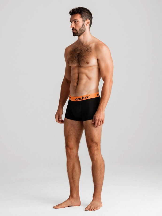 Men's underpants - black-orange U283