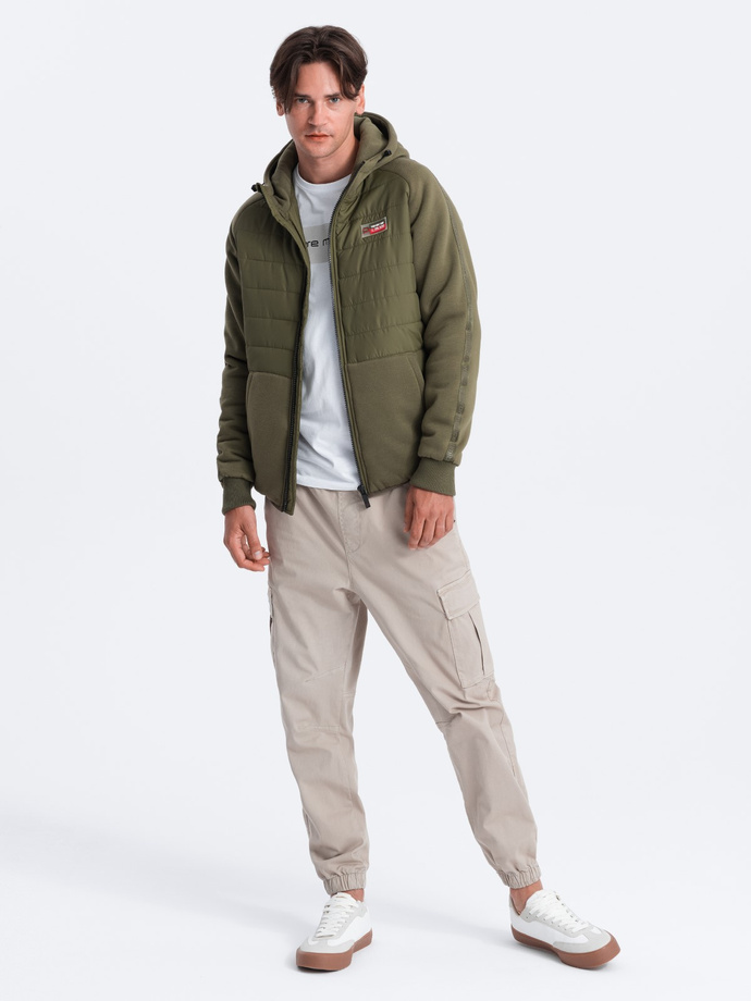 Men's mid-season jacket - olive C601