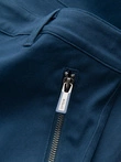 Pánské kalhoty STRAIGHT LEG cargo s kapsami na zip - tmavě modré V1 OM-PACG-0204