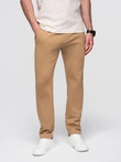 Pantaloni de trening pentru bărbați cu picior fără căptușeală - maro V2 OM-PABS-0206