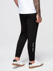 Pantaloni de trening bărbătești din tricot structurat - grafit V5 OM-PASK-0211