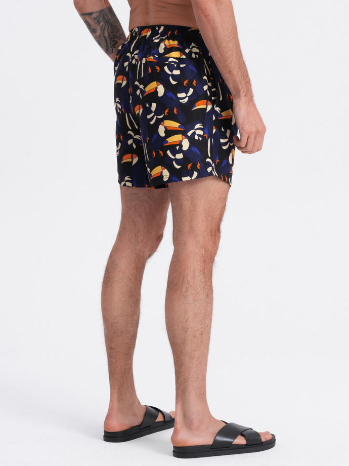 Pánské plavecké šortky Toucan - černo-modré V1 OM-SRBS-0140