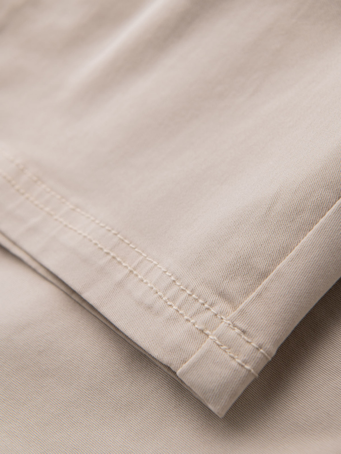 Pantaloni scurți casual pentru bărbați SLIM FIT jacquard knit - albastru marin V1 OM-SRCS-0168