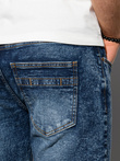 Pantaloni scurti din denim barbati - albastru W305