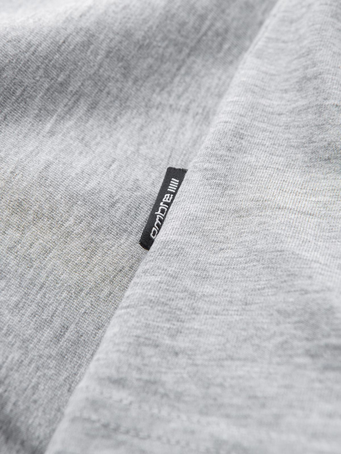 Men's BASIC cotton tank top - grey melange V2 OM-TSBT-0192