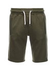 Pánske krátke šortky s vreckami - tmavo olivovo zelené V16 OM-SRBS-0109