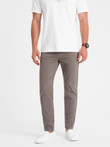 Pantaloni chino croiți pentru bărbați - bej închis V5 OM-PACP-0151