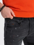 Vyriški džinsiniai SKINNY FIT - juodi P1063