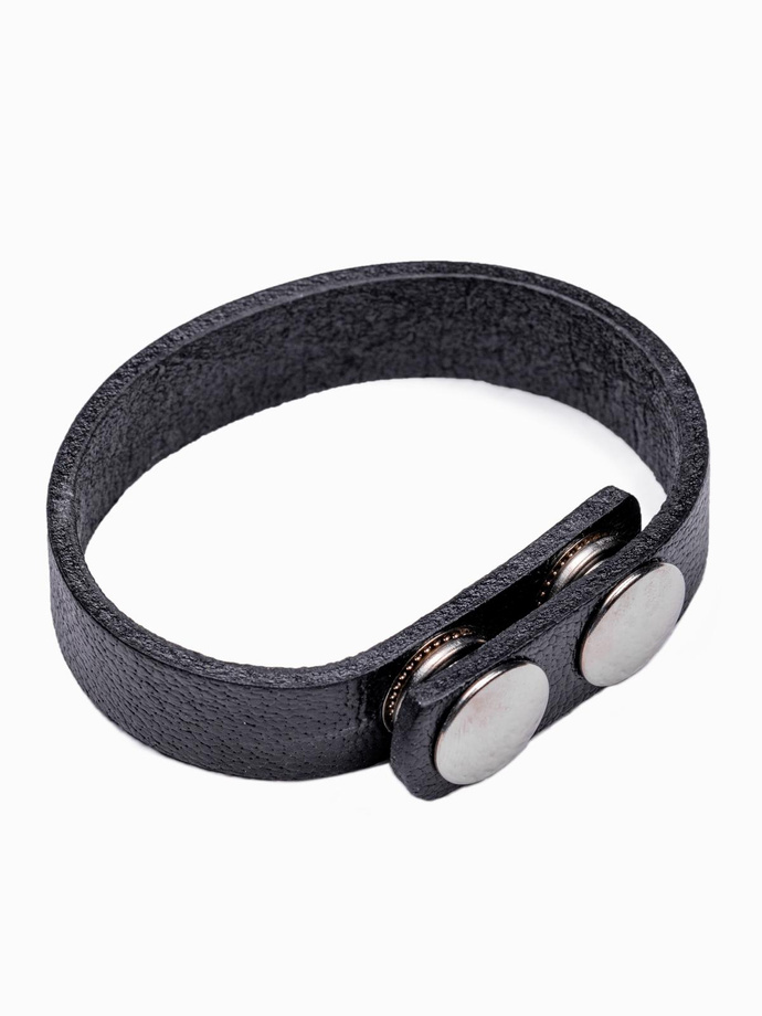 Set de accesorii din piele pentru bărbați - negru A654