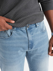 Pantaloni bărbați STRAIGHT LEG din denim - albastru deschis V2 OM-PADP-0133