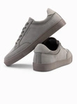 Pantofi de stradă monocrom pentru bărbați - olive V4 OM-FOTL-0183