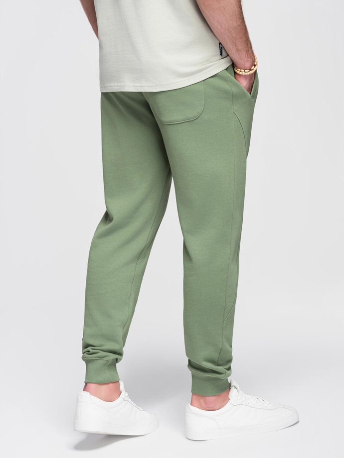 Pantaloni de trening jogger pentru bărbați - verde V3 OM-PABS-0173