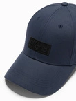 Men's baseball cap with rectangular patch - navy blue V3 OM-ACCS-0104
