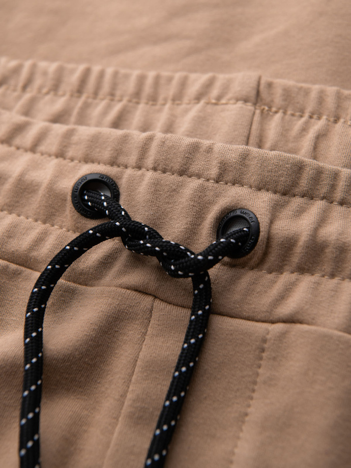 Set hanorac bărbați hanorac + pantaloni de trening - maro V3 Z107