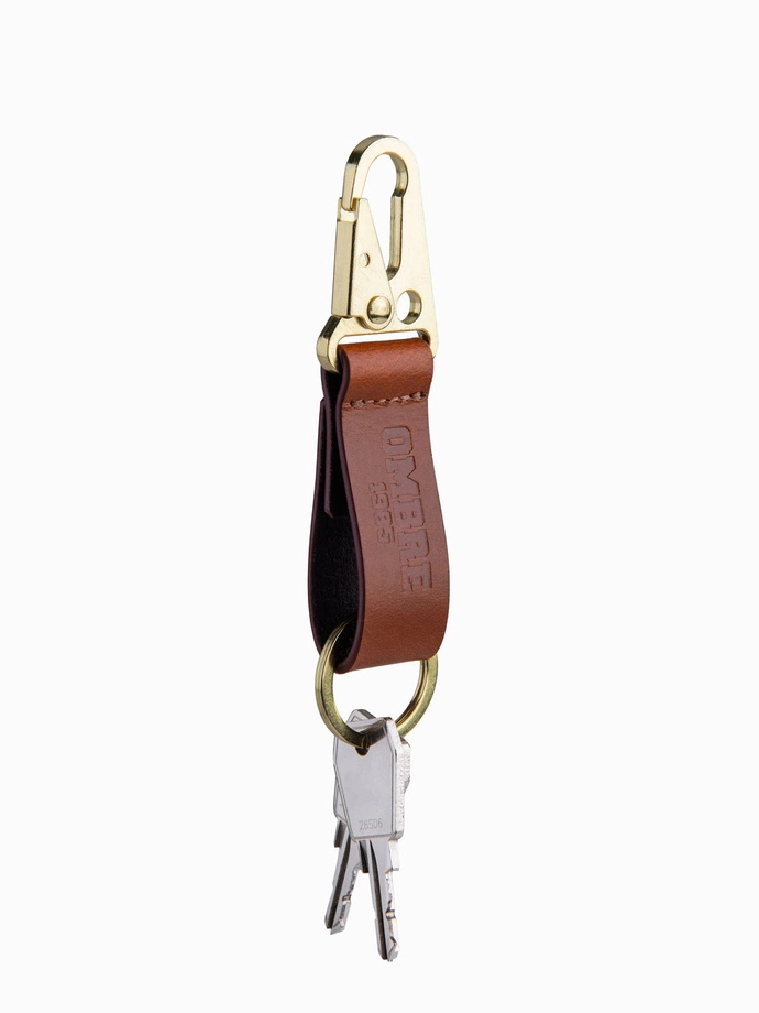 Men's key ring with snap hook - black V1 OU-ACKC-0100