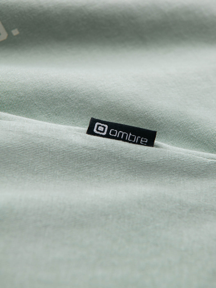 San Francisco vyriški medvilniniai marškinėliai su spauda - mėtų spalvos V2 OM-TSPT-0120