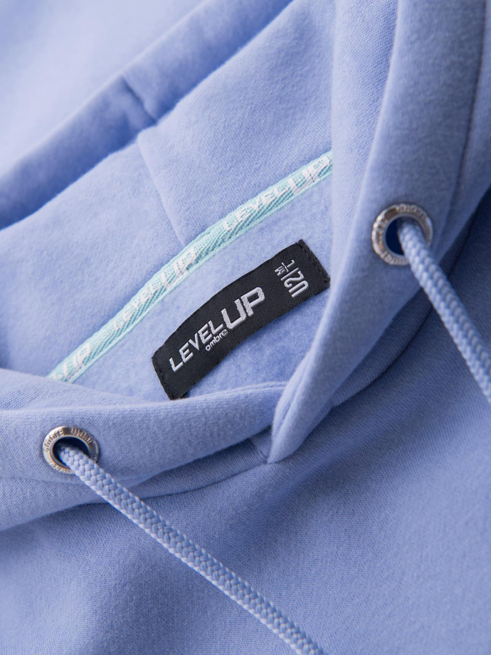 Unisex sweatshirt with hood and pockets - lavender V9 OU-SNBC-0105