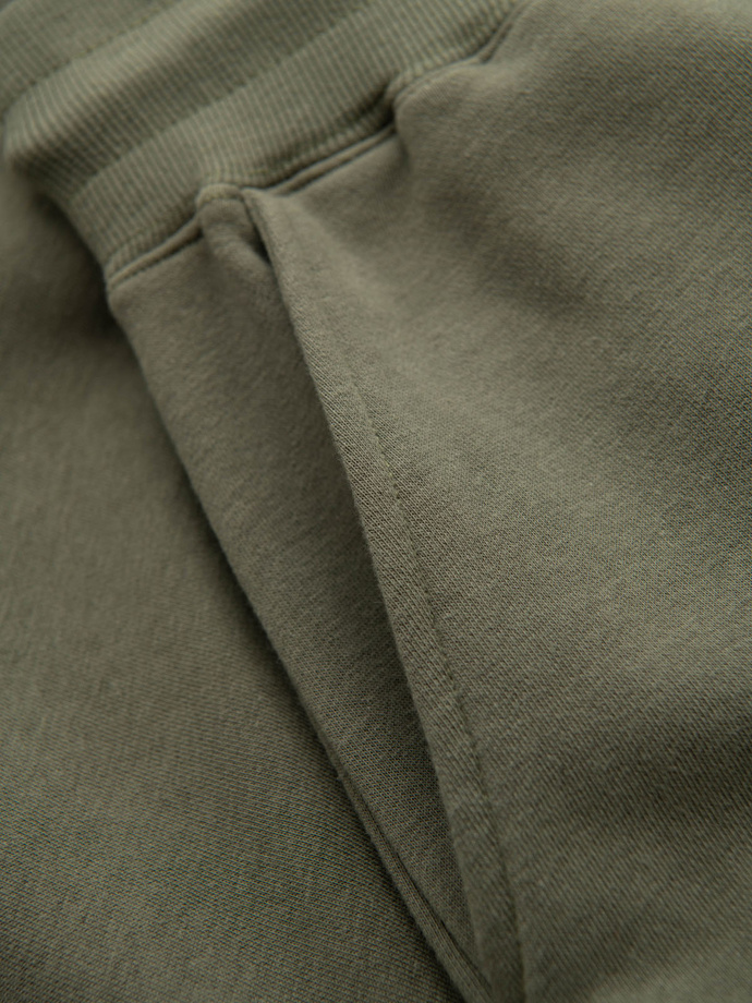 Pánské tepláky joggers - olivové V4 OM-PASK-0280