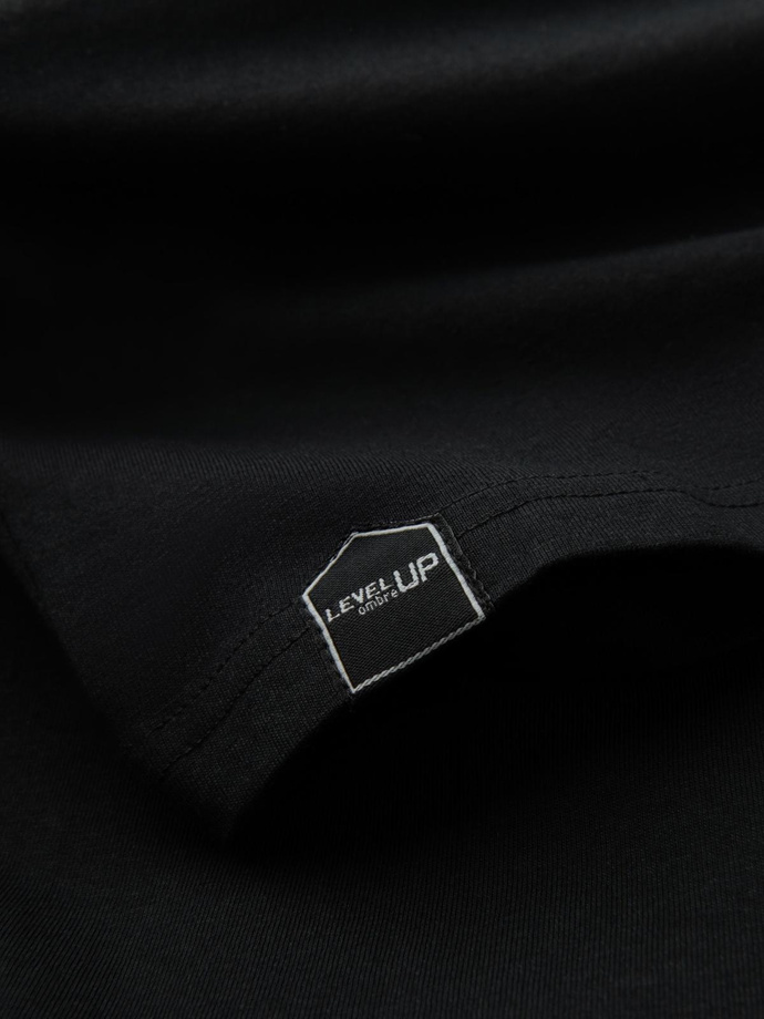 Manșon lung pentru bărbați cu mâneci raglan contrastante - negru/olive V3 OM-LSCL-0105