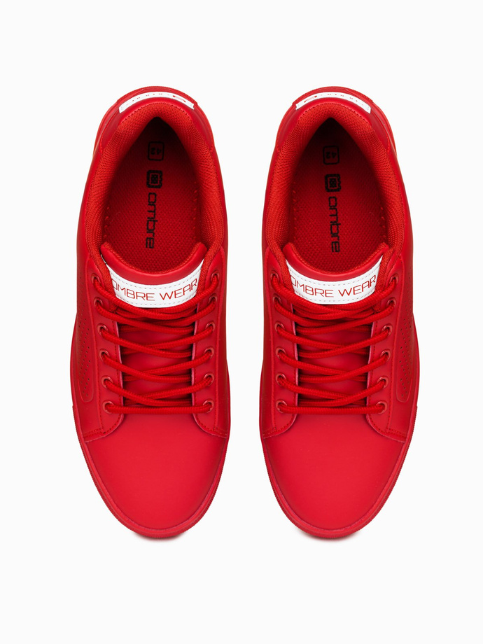 Men's ankle shoes - red T383