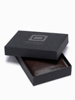 Men's leather wallet - brown A608