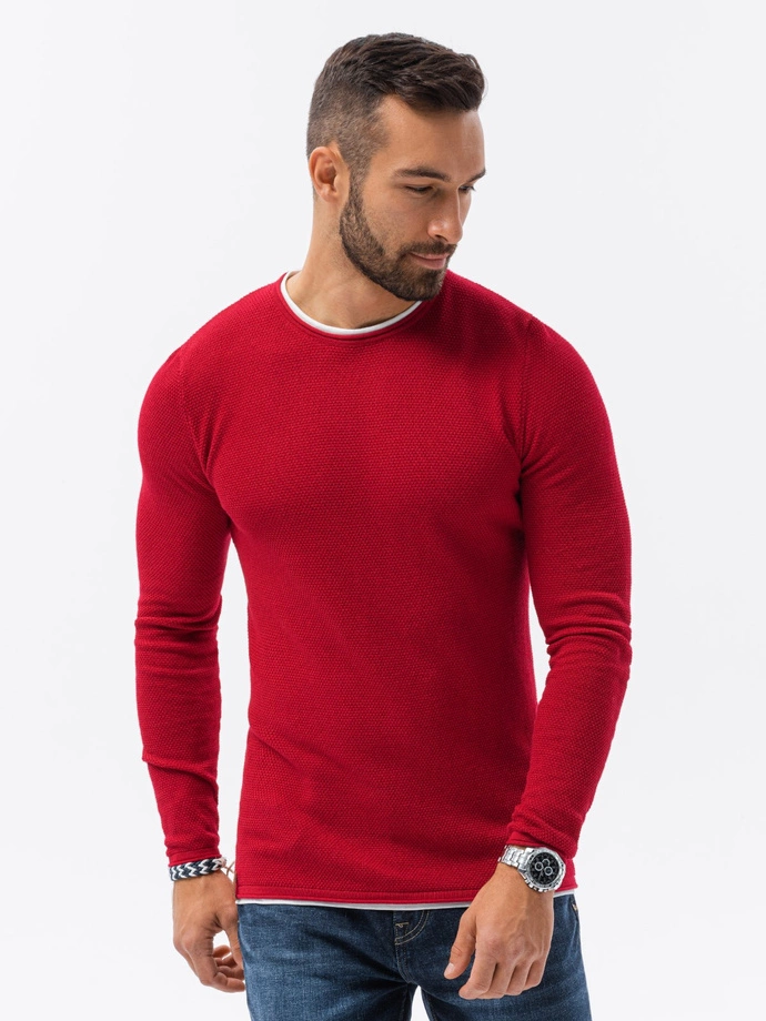 Men's sweater - red E121
