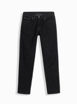 Pantaloni clasici din denim pentru bărbați REGULAR FIT - negru V2 OM-PADP-0152