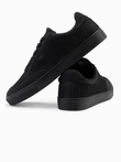 Monochromatic men's streetwear style shoes - black V3 OM-FOTL-0183