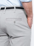Men's pants chinos - light grey P156